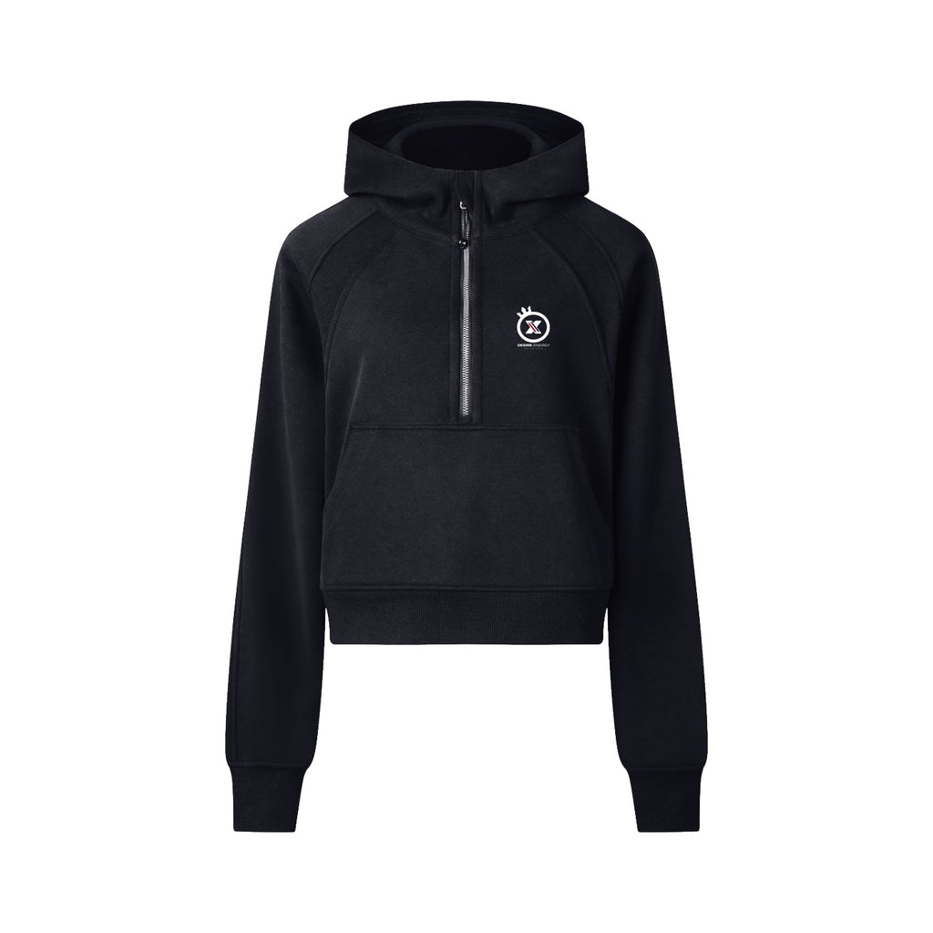 DESIRE ENERGY WOMANS - Cropped Half-Zip Hoodie